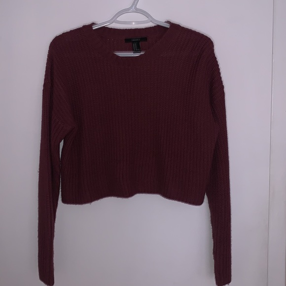 [M]👚 - F21 knit cropped sweater - Picture 1 of 7